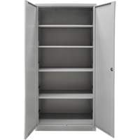 Armoires de rangement Hi-Boy, Acier, 4 Tablettes, 72" h x 36" la x 18" P, Gris Equipment World