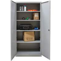 Armoires de rangement Hi-Boy, Acier, 4 Tablettes, 72" h x 36" la x 18" P, Gris Equipment World