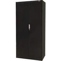 Hi-Boy Storage Cabinet, Steel, 4 Shelves, 72" H x 36" W x 18" D, Black Equipment World