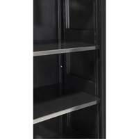 Hi-Boy Storage Cabinet, Steel, 4 Shelves, 72" H x 36" W x 18" D, Black Equipment World