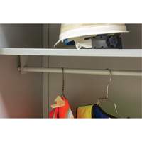 Wardrobe Storage Cabinet, Steel, 36" W x 18" D x 72" H, Grey Equipment World