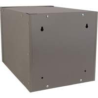 Stackable Cube Locker, 12" x 18" x 12", Steel, Grey, Knocked Down Equipment World