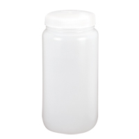 Wide-Mouth Bottles, Round, 1 gal., Plastic Equipment World