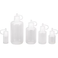 Narrow-Mouth Bottles, Round, 1/2 oz., Plastic Equipment World