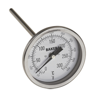 Bi-Metal Thermometers, Contact, Analogue, 50-550°F (0-260°C) Equipment World