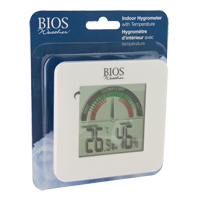 Indoor Hygrometers with BIOS Comfort Scale, Contact, Digital, -58-158°F (-50-70°C) Equipment World
