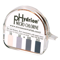 Papier r&eacute;actif Hydrion Chlorine Phydrion CM-240 Equipment World
