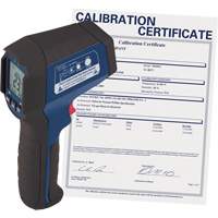 Infrared Thermometer with ISO Certificate, -31°- 1202° F ( -35° - 650° C ), 12:1, Adjustable Emmissivity Equipment World
