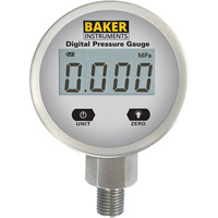B5000 Series Pressure Gauge, 2-1/2" , 0 - 103.4 kPa/0 - 15 psi/0 - 416 in. w.c., Bottom Mount, Digital Equipment World