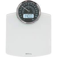 Digital Analog Scale, 396 lbs. Cap., 100 g / 0.2 lbs. Graduations Equipment World
