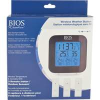 Wireless Weather Station with 3 Sensors, Non-Contact, Digital, 40-158°F (-40-70°C) Equipment World