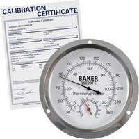 Dial Thermo-Hygrometer with ISO Certificate, 0% - 100% RH, 30 - 250°F (0 - 120°C) Equipment World