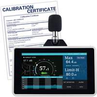 Desktop/Wall Mount Sound Level Meter with Calibration Certificate, 30 - 130 dB Measuring Range Equipment World