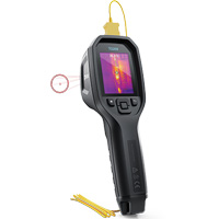 24:1 Spot IR Thermal Imaging Camera with Bullseye Laser & Type K Thermocouple, 160 x 120 pixels, -10° - 45°C (14° - 113°F), 70 mK Equipment World
