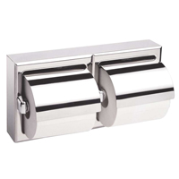 Two-Roll Toilet Paper Dispenser with Hoods, Multiple Roll Capacity Equipment World