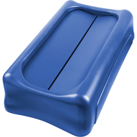 Slim Jim&reg; Waste Receptacle Lid, Swing Lid, Plastic, Fits Container Size: 22" x 11" Equipment World