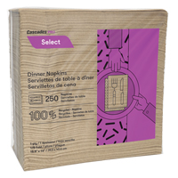 Pro Select 1/8 Fold Dinner Napkins, 1 Ply, 15.5" x 16" Equipment World