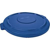 Brute&reg; Round Trash Can Top, Flat Lid, Plastic, Fits Container Size: 22-1/4" Dia. Equipment World