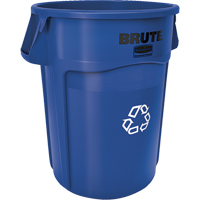BRUTE&reg; Round Recycling Containers, Bulk, Plastic, 44 US gal. Equipment World