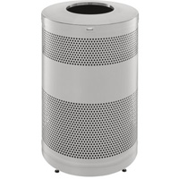 Classics Open Top Decorative Waste Bin, Stainless Steel, 51 US gal. Capacity Equipment World