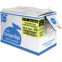 Food-Grade Garbage Bags, X-Strong, 35" W x 50" L, 0.92 mils, Clear Equipment World