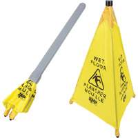 "Wet Floor" Pop-Up Safety Cone, Bilingual with Pictogram Equipment World