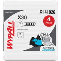 X80 Wipers, Heavy-Duty, 12-1/2" L x 12" W Equipment World