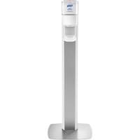 Messenger ES8 Silver Panel Floor Stand with Dispenser Equipment World