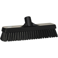 Balai-brosse pour planchers et mur, Crins Ferme, 12", Polyester, Noir Equipment World