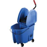 WaveBrake&reg; Mop Bucket & Wringer Combo Pack, Down Press, 8.75 US Gal.(35 Quart), Blue Equipment World