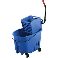 WaveBrake&reg; Mop Bucket & Wringer Combo Pack, Side Press, 8.75 US Gal.(35 Quart), Blue Equipment World