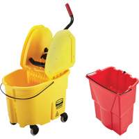 WaveBrake&reg; Mop Bucket & Wringer Combo Pack, Down Press, 8.75 US Gal.(35 Quart), Yellow Equipment World