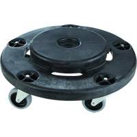 Brute&reg; Quiet Dolly, Polyethylene, Black, Fits: 26-1/2" Dia. Equipment World