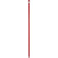 Ultra Hygiene Handle, Broom/Scraper/Squeegee, Red, Ergonomic, 59" L Equipment World