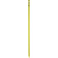 Ultra Hygiene Handle, Broom/Scraper/Squeegee, Yellow, Ergonomic, 59" L Equipment World
