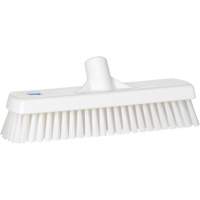 Deck & Wall Scrub Brush, Stiff Bristles, 12", Polyester, White Equipment World