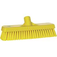 Deck & Wall Scrub Brush, Stiff Bristles, 12", Polyester, Yellow Equipment World