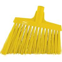 Angle Broom Head, X-Coarse Bristles, 12", Polyester, Yellow Equipment World