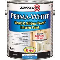 Perma-White&reg; Mold & Mildew-Proof Interior Paint, 3.78 L, Gallon, White Equipment World