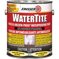 Watertite&reg; Mold & Mildew-Proof Waterproofing Paint, White, Eggshell, 3.78 L, Gallon Equipment World