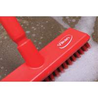 Brosse lave-pont aliment&eacute;e en eau, Crins Extra-ferme, 10-3/4", Polyester, Vert Equipment World