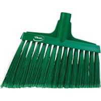Angled Broom Head, Split Bristles, 11-1/2", Polyester, Green Equipment World