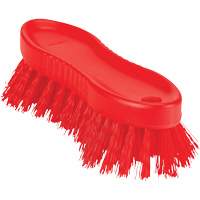 Brosse &agrave; main ColorCore, Soies Ferme, Longueur de 6", Rouge Equipment World