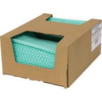 SaniWorks&reg; Choice Counter Cloths, Green/White Equipment World