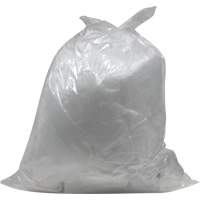 Industrial Garbage Bags, X-Strong, 26" W x 36" L, 1.2 mils, Clear, 45 L (12 Gal.) Capacity Equipment World