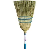 Light-Duty Indoor/Outdoor Corn Broom, 5-String, Wood Handle Equipment World