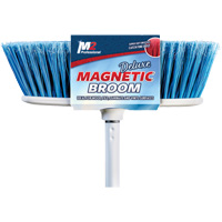 Flat Magnetic Indoor Broom with Handle, 48" Long Equipment World