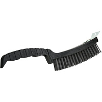 Scratch Brush, Steel, 4 x 17 Wire Rows, 12" Long Equipment World