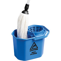 Seau &agrave; usage intensif avec essoreuse conique, Passoire, 3 gal. US (12 pintes), Bleu Equipment World
