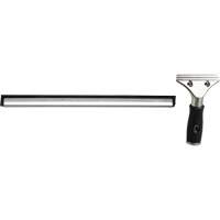 Window Squeegee with Handle, 18", Rubber, Stainless Steel Frame Equipment World
